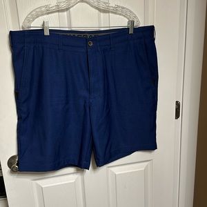 Men’s Haggar in Motion shorts.